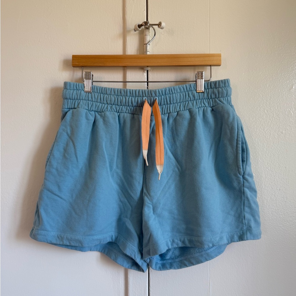 Mother brand Women's Sweat Shorts with Orange Drawstring
